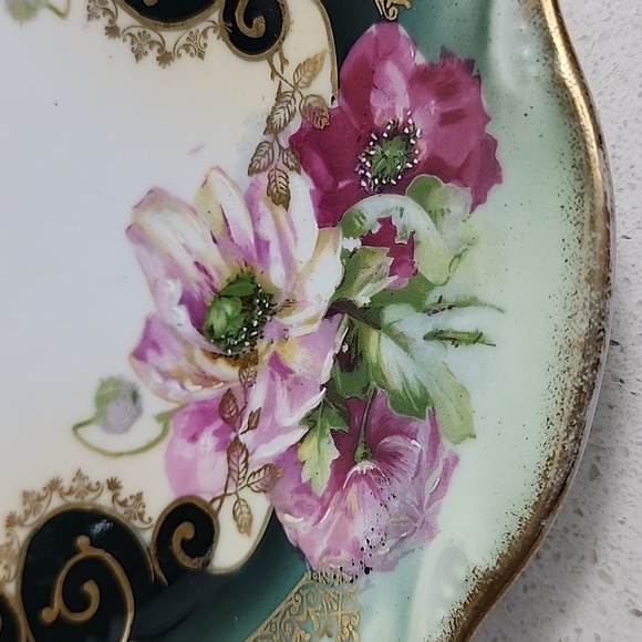 Early 1900's Plate Hand Painted Three Crown China numbered - Picture 4 of 8